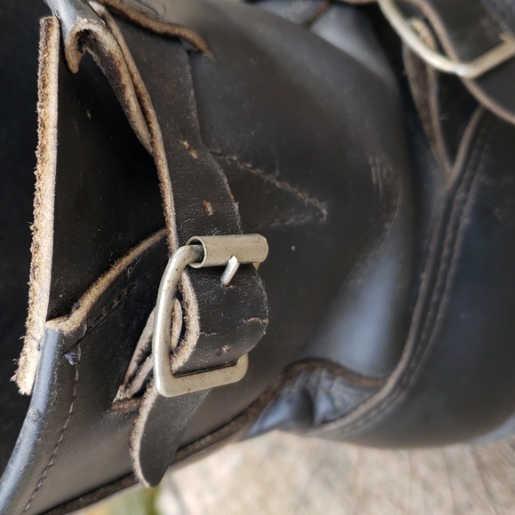 Leather Moto Engineer Boots - Picture 8 of 11